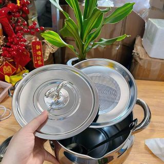 ÂU ĐỰNG MỠ INOX KÈM VỈ LƯỚI LỌC