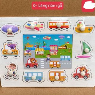 BẢNG GỖ NÚM CẦM THÔNG MINH CHO BÉ