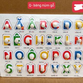 BẢNG GỖ NÚM CẦM THÔNG MINH CHO BÉ