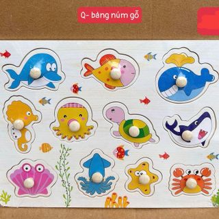 BẢNG GỖ NÚM CẦM THÔNG MINH CHO BÉ