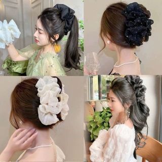 KẸP TÓC VOAN CHẤM BI SIÊU XINH CHO MỌI LỨA TUỔI