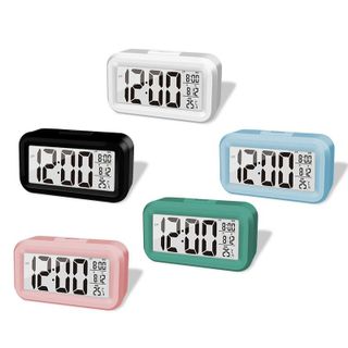 Đồng Hồ Báo Thức LCD Để Bàn Hiển Thị Nhiệt Độ Và Lịch Điện Tử TT11