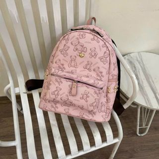Balo đi học, balo đi chơi in hoạ tiết gấu size 40 da cao cấp nhiều ngăn đi du lịch cực đẹp M394