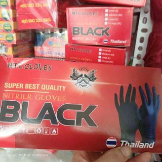 GANG TAY CAO SU Y TẾ  BLACK TH'ÁI LAN TIỆN ÍCH