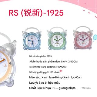 Đồng Hồ Báo Thức Mini Trong Suốt Hoạt Hình Dễ Thương Để Bàn TT15