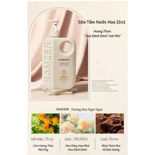 SỮA TẮM RAM...ZER HƯƠNG NƯỚC HOA THƠM NỨC MÙI HOA HỒNG