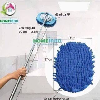 CÂY LAU TRẦN NHÀ DÀI 3M..CÁN INOX GẬP RÚT DỄ DÀNG