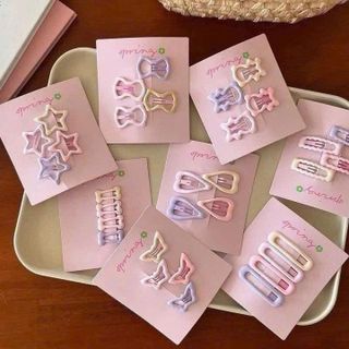 SET CẶP TÓC 32 CHI TIẾT VỚI BẢNG MÀU PAÁTEL CƯNG XỈU