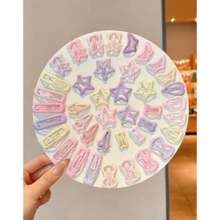 SET CẶP TÓC 32 CHI TIẾT VỚI BẢNG MÀU PAÁTEL CƯNG XỈU