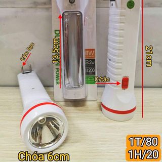 ĐÈN TÍCH ĐIỆN 2in1 DP-9111B (T80)