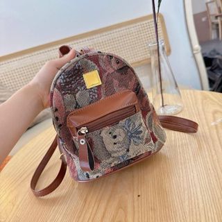 Ba lô đi học, balo đi chơi mini họa tiết gấu dễ thương M435