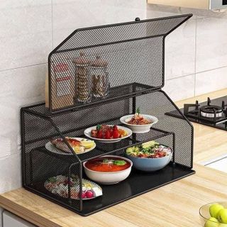 KỆ LƯỚI ĐỰNG THỨC ĂN, LỒNG BÀN LƯỚI 2 TẦNG TRÁNH CÔN TRÙNG