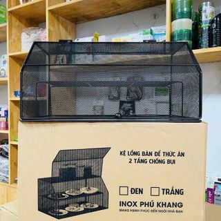 KỆ LƯỚI ĐỰNG THỨC ĂN, LỒNG BÀN LƯỚI 2 TẦNG TRÁNH CÔN TRÙNG