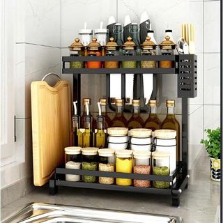 KỆ GIA VỊ 2 TẦNG ĐA NĂNG CAO CẤP (SƠN TỈNH ĐIỆN)