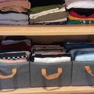 HỘP ĐỰNG QUẦN ÁO CÓ KHUNG CHẮC CHẮN (1 SÉT 2 CHIẾC )
