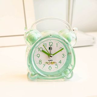 Đồng Hồ Báo Thức Mini Trong Suốt Hoạt Hình Dễ Thương Để Bàn TT15