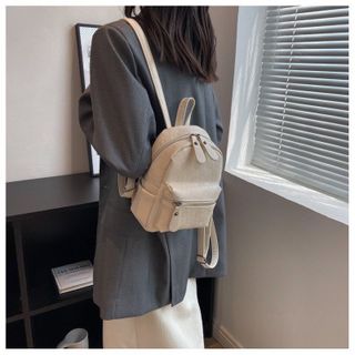 Ba lô đi học, balo đi chơi mini in ô đựng vừa sổ tay, điện thoại K425