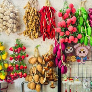 DÂY NÔNG SẢN TRANG TRÍ - CỦ QUẢ GIẢ - TRANG TRÍ QUÁN CÀ PHÊ, BẾP, QUÁN ĂN, LỄ HỘI, NHÀ HÀNG, KHÁCH SẠN
