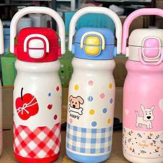 BÌNH GIỮ NHIỆT, CÓ QUAI XÁCH, CÓ ỐNG MÚT, TIỆN LỢI CHO CÁC BÉ