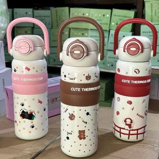 BÌNH GIỮ NHIỆT, CÓ QUAI XÁCH, CÓ ỐNG MÚT, TIỆN LỢI CHO CÁC BÉ