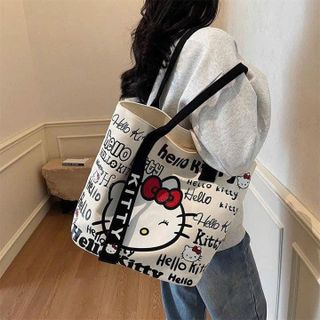TÚI TOTE HELLO KITTY KHOÁ KÉO