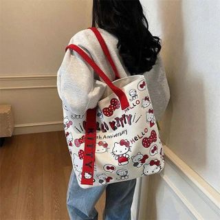 TÚI TOTE HELLO KITTY KHOÁ KÉO