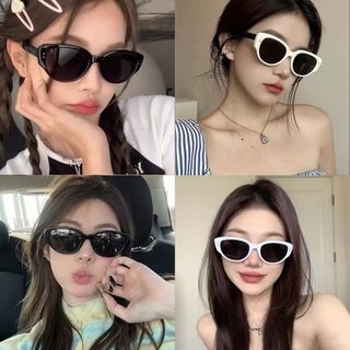Kính râm mắt mèo hình bầu dục cổ điển dành cho nữ, phong cách cao cấp, hiệu ứng thon gọn cho khuôn mặt to, mẫu mới 2026, kính râm chống tia UV.