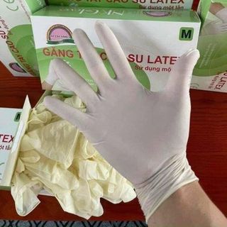 GĂNG TAY CAO SU Y TẾ LATEX KHÔNG BỘT