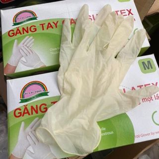 GĂNG TAY CAO SU Y TẾ LATEX KHÔNG BỘT