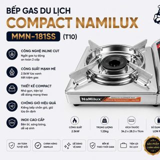 BẾP GAS DU LỊCH COMPACT NAMILUX MMN-181SS (T10)