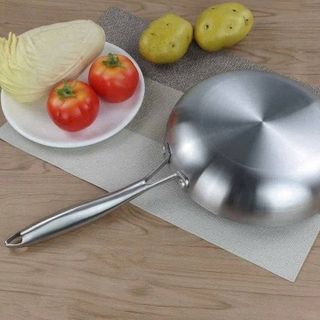 CHẢO INOX NGUYÊN KHỐI CHỐNG DÍNH TỰ THÂN SIZE 26