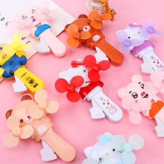 QUẠT MINI CẦM TAY, QUẠT BÓP TAY 2 CÁNH QUẠT HÌNH THÚ KUTE