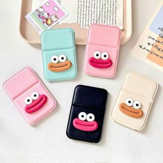 GƯƠNG XẾP CẦM TAY MÔI TO DA PU (7x10.5)cm