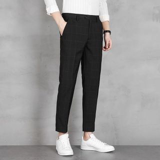 QUẦN ÂU NAM ỐNG ĐỨNG KẺ SỌC CARO ĐẸP CAO CẤP THIẾT KẾ HÀN QUỐC,TÔN DÁNG, LỊCH SỰ, TRẺ TRUNG - TUTO5
