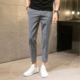 QUẦN ÂU NAM ỐNG ĐỨNG KẺ SỌC CARO ĐẸP CAO CẤP THIẾT KẾ HÀN QUỐC,TÔN DÁNG, LỊCH SỰ, TRẺ TRUNG - TUTO5