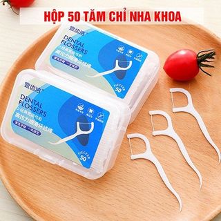 1 HỘP TĂM CHỈ NHA KHOA 50 CHIẾC