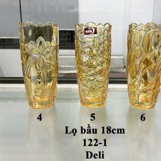 BÌNH CẮM HOA MIỆNG BÈO 18CM DELI VÀNG DSHP122-1HA (T24)