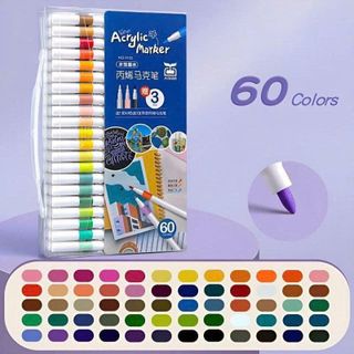 HỘP MÀU ACRYLIC 60 MÀU NO-8812 (T48)