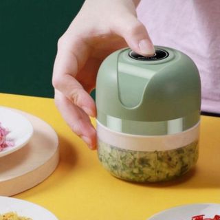 MÁY XAY MINI GIA VỊ TỎI ỚT, ĐỒ ĂN, CÓ SẠC TÍCH ĐIỆN