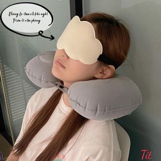 GỐI BƠM HƠI HÌNH CHỮ U TIỆN DỤNG KHI ĐI DU LỊCH