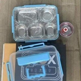 HỘP CƠM INOX 5 NGĂN CÓ NẮP ĐẬY SIÊU ĐẸP TIỆN LỢI