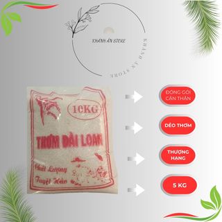 Gạo thơm Đài Loan túi 5kg , thơm nhẹ , dẽo mềm , ngon cơm .