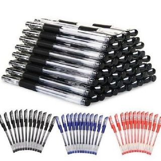 COMBO 50-100 BÚT BI MỰC NƯỚC (4 MÀU XANH, ĐEN, ĐỎ, TÍM)