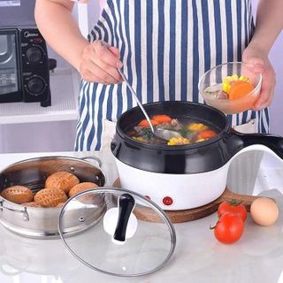 NỒI ĐIỆN MINI ĐA NĂNG CHỐNG DÍNH - KÈM VỈ HẤP
