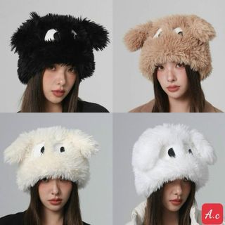 MŨ LÔNG HÌNH CHÓ MẮT TO KUTE