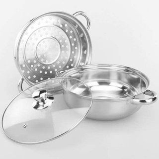 NỒI LẨU 2 TẦNG, CÓ VỈ HẤP