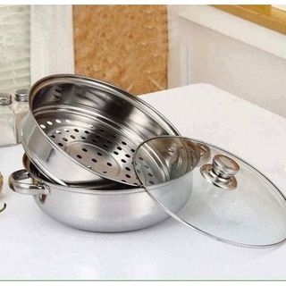 NỒI LẨU 2 TẦNG, CÓ VỈ HẤP