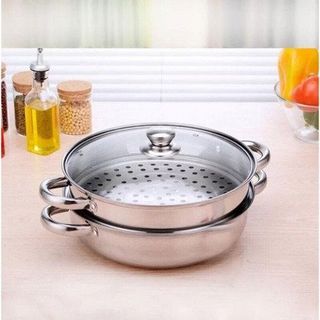 NỒI LẨU 2 TẦNG, CÓ VỈ HẤP