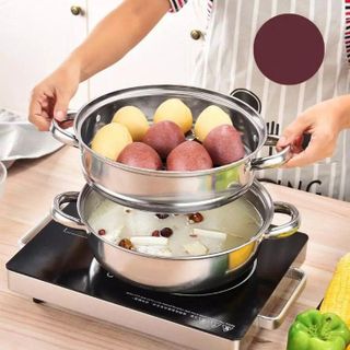 NỒI LẨU 2 TẦNG, CÓ VỈ HẤP