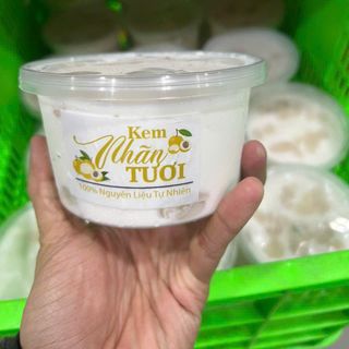 Kem nhãn tươi hộp 300gr (giao hỏa tốc tphcm)